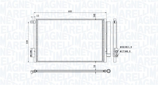 Magneti Marelli Airco condensor 350203814000