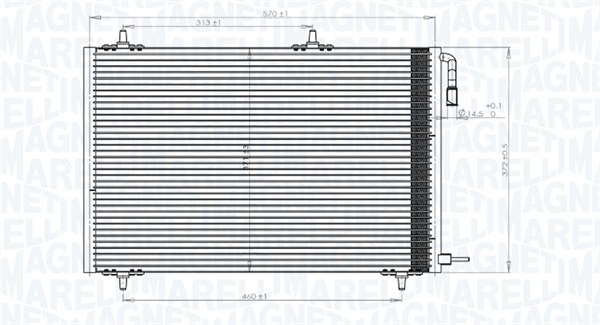 Magneti Marelli Airco condensor 350203816000