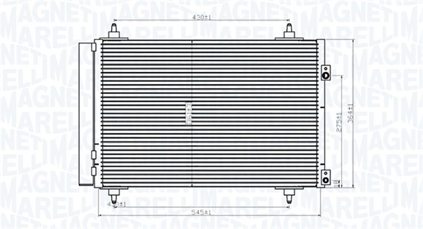 Magneti Marelli Airco condensor 350203820000