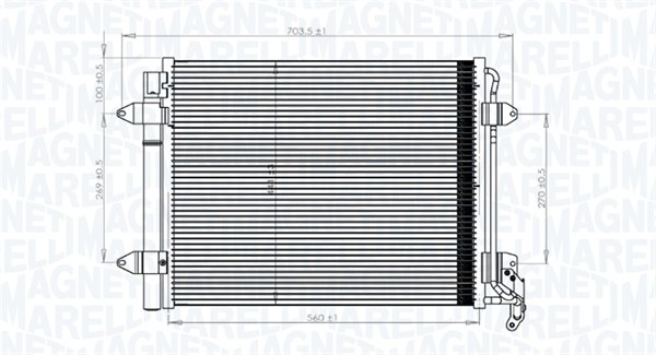 Magneti Marelli Airco condensor 350203833000