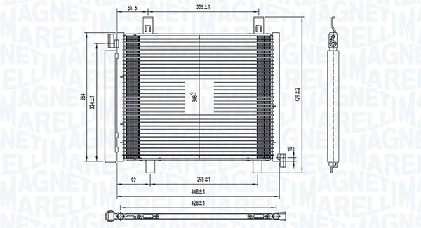 Magneti Marelli Airco condensor 350203836000