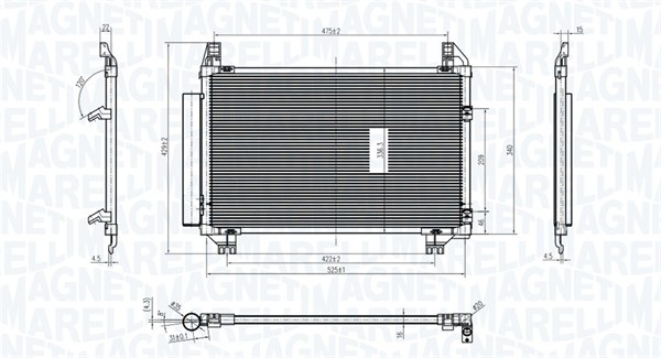 Magneti Marelli Airco condensor 350203837000