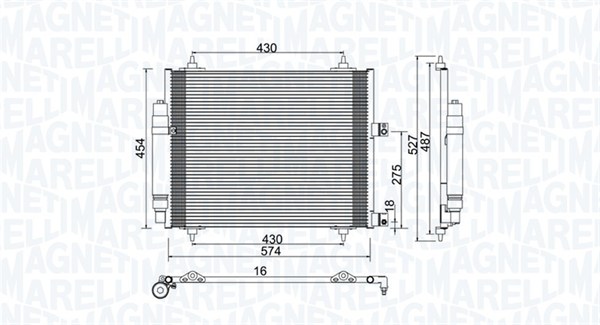 Magneti Marelli Airco condensor 350203886000