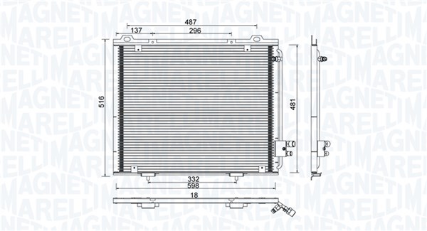 Magneti Marelli Airco condensor 350203889000