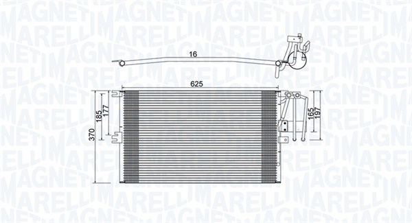 Magneti Marelli Airco condensor 350203896000