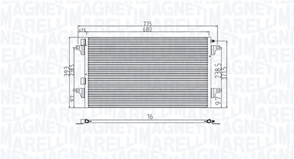 Magneti Marelli Airco condensor 350203901000