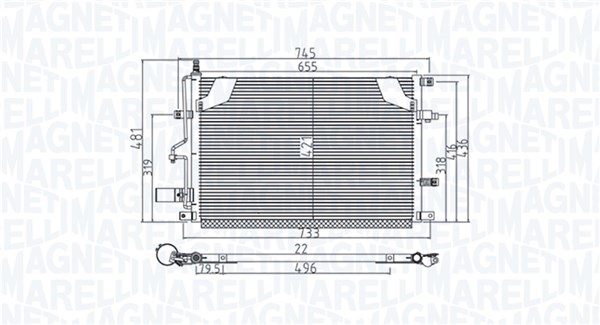 Magneti Marelli Airco condensor 350203914000