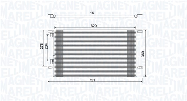 Magneti Marelli Airco condensor 350203918000