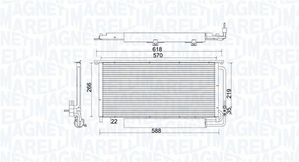 Magneti Marelli Airco condensor 350203922000