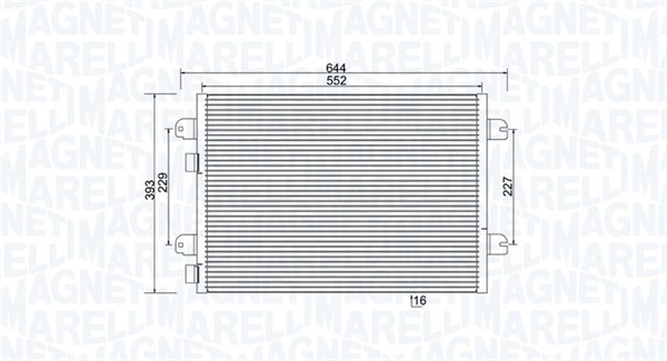 Magneti Marelli Airco condensor 350203931000