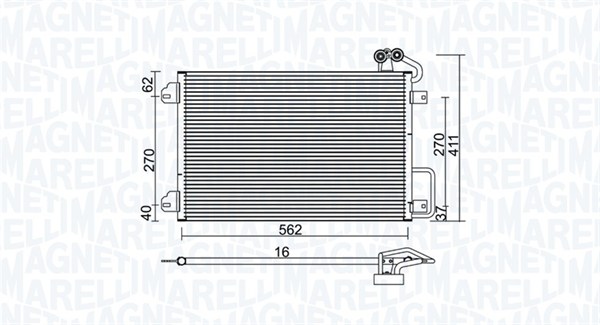 Magneti Marelli Airco condensor 350203938000