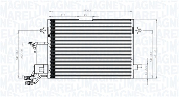 Magneti Marelli Airco condensor 350203942000