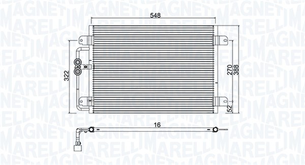 Magneti Marelli Airco condensor 350203949000