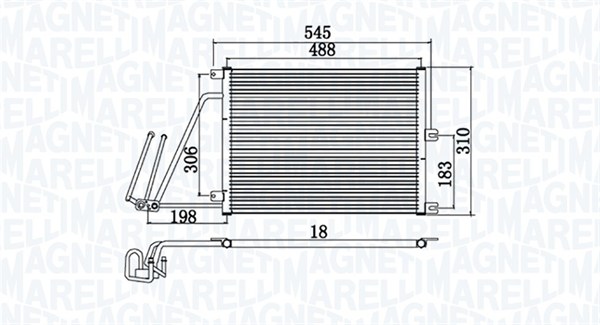 Magneti Marelli Airco condensor 350203950000