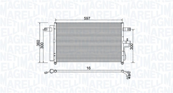 Magneti Marelli Airco condensor 350203955000