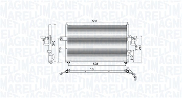 Magneti Marelli Airco condensor 350203956000