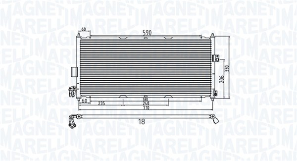 Magneti Marelli Airco condensor 350203958000