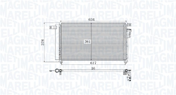 Magneti Marelli Airco condensor 350203961000