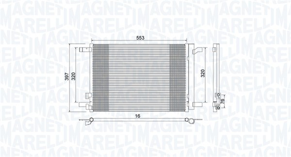 Magneti Marelli Airco condensor 350203964000