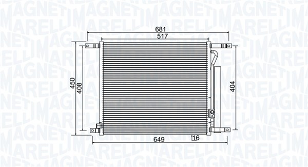 Magneti Marelli Airco condensor 350203966000