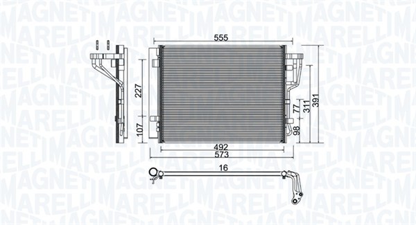 Magneti Marelli Airco condensor 350203976000