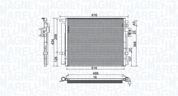 Magneti Marelli Airco condensor 350203983000