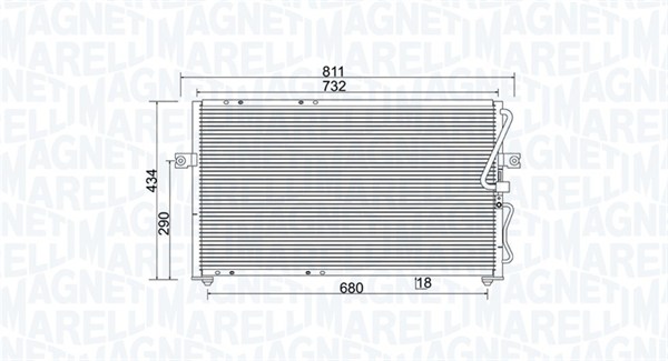 Magneti Marelli Airco condensor 350203985000