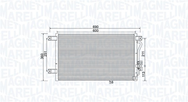 Magneti Marelli Airco condensor 350203987000