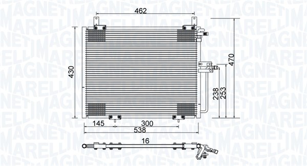 Magneti Marelli Airco condensor 350203988000