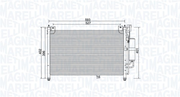 Magneti Marelli Airco condensor 350203989000