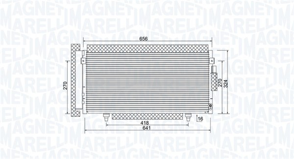 Magneti Marelli Airco condensor 350203998000