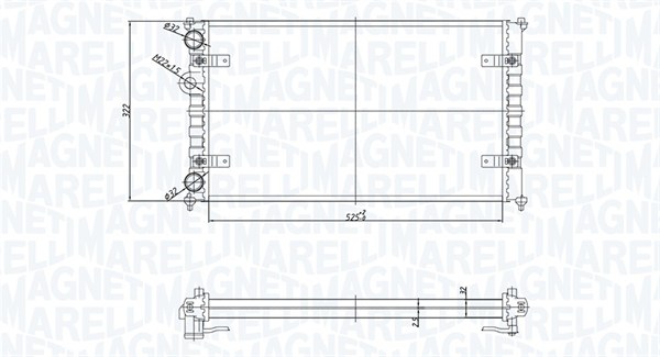 Magneti Marelli Radiateur 350213167700