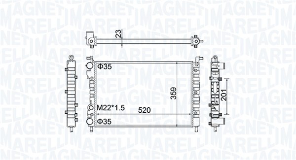 Magneti Marelli Radiateur 350213171100