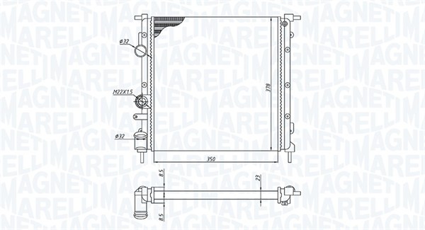 Magneti Marelli Radiateur 350213172100