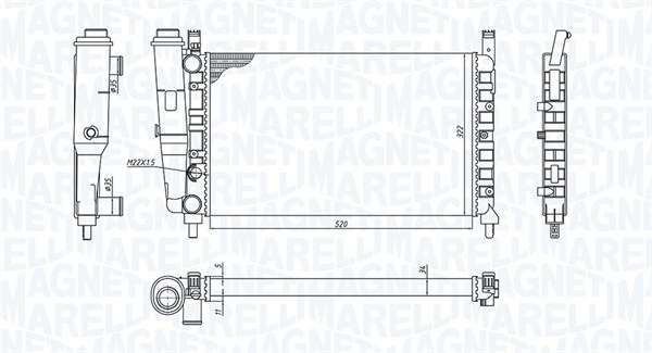 Magneti Marelli Radiateur 350213172400