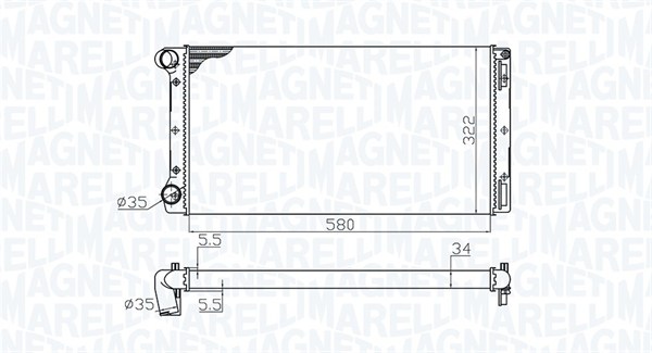 Magneti Marelli Radiateur 350213172000