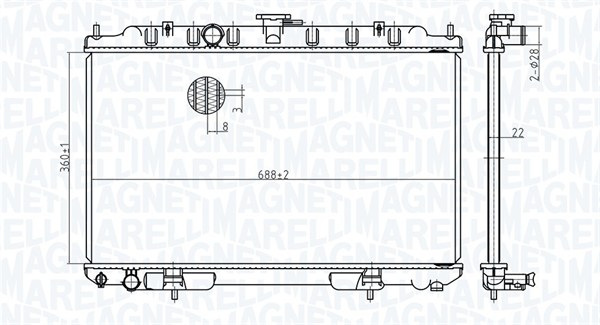 Magneti Marelli Radiateur 350213175700