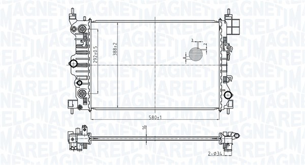 Magneti Marelli Radiateur 350213178900