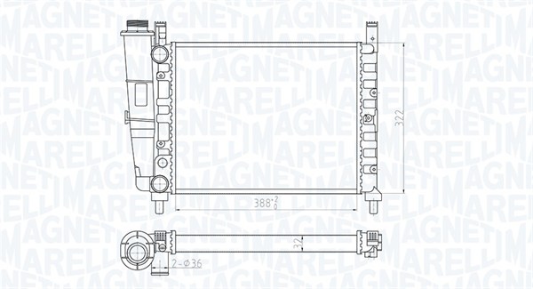 Magneti Marelli Radiateur 350213180200