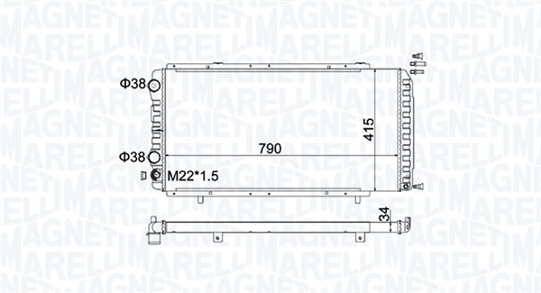 Magneti Marelli Radiateur 350213180900