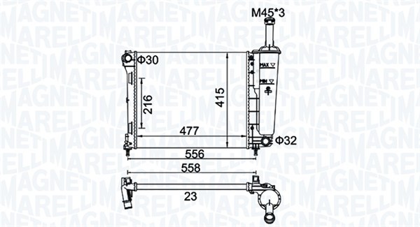 Magneti Marelli Radiateur 350213183900