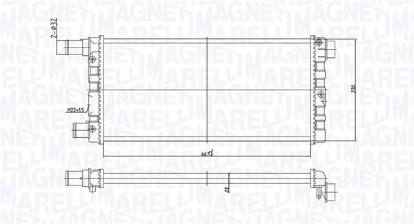 Magneti Marelli Radiateur 350213185200