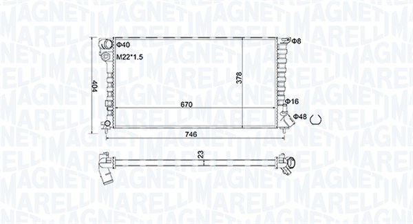 Magneti Marelli Radiateur 350213186600