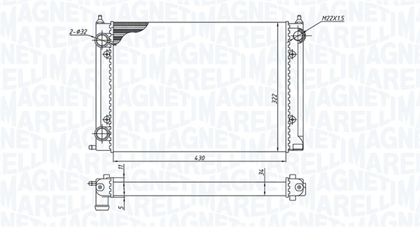 Magneti Marelli Radiateur 350213187400