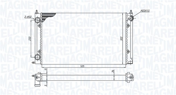 Magneti Marelli Radiateur 350213187500