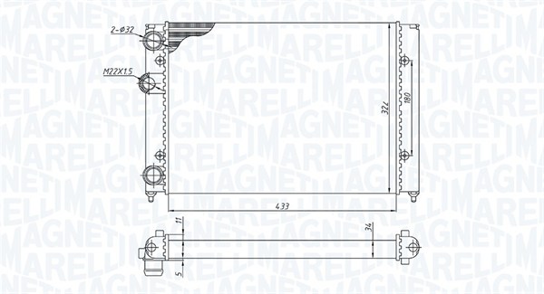 Magneti Marelli Radiateur 350213187700