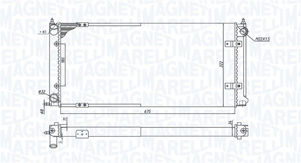 Magneti Marelli Radiateur 350213188300