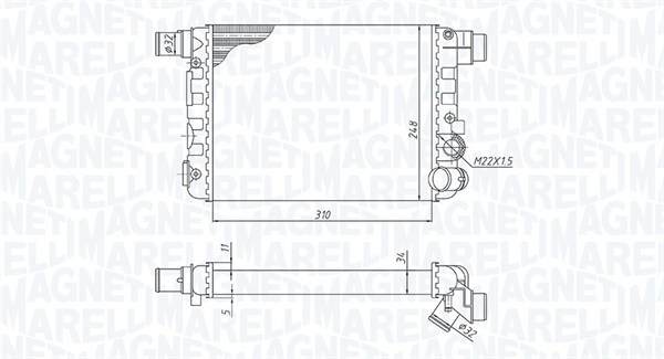 Magneti Marelli Radiateur 350213188900