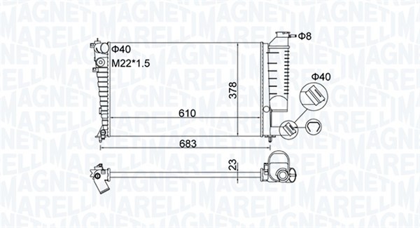 Magneti Marelli Radiateur 350213189500