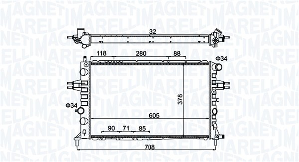 Magneti Marelli Radiateur 350213192300